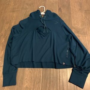 Cropped Golds Gym/ Gymshark hoodie